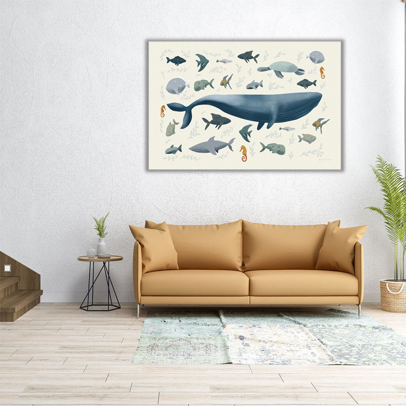 «Ocean Life», reproduction d'art sur toile, H 16 po x l 24 po