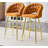 Puffy Bubble Chair Ball Chain Chair Velvet Bar Stools-1930189114
