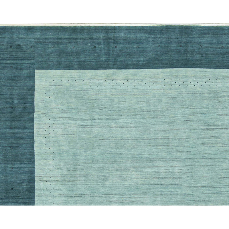 Wool Area Rug in Aqua
