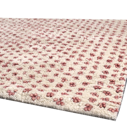 Funston Performance Wool Abstract Indoor Rug, Rectangle 5' x 7'6", Red/White