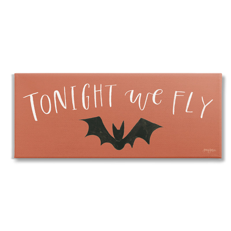 «Tonight We Fly Halloween» par Jenaya Jackson sur toile, H 13 po x l 30 po