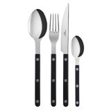 Bistrot Solid 4 - Piece Stainless Steel Flatware Set - Service for 1