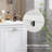 Tilt-Out Laundry Sorter Bathroom Cabinet, White-1486046016