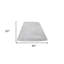 Tapis blanc lavable en fausse peau de mouton à poils longs 5 pi x 7 pi