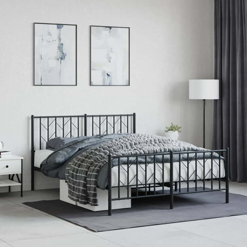 Metal Bed, Black, Emperor (7')