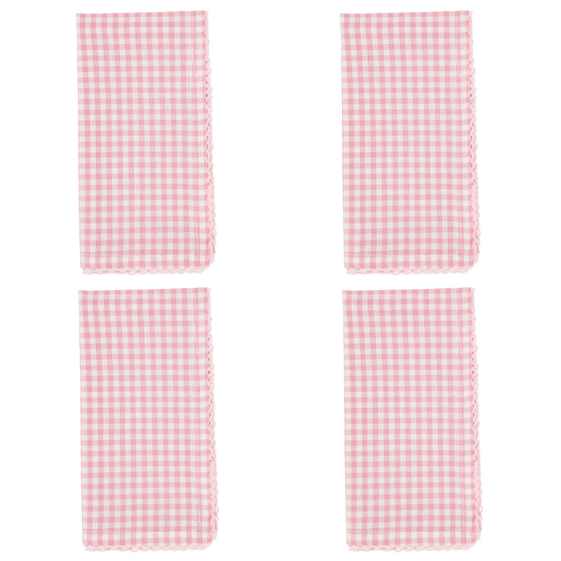 Ensemble de serviettes 100% coton 4 pièces Anij, Rose