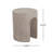Outdoor Mgo Round  With U-Shape Side Table