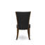 5 Piece Kitchen Table Set for 4 Includes a Rectangle Dining Table with Removable Leaf and 4 Black Colour Linen Fabric Parson Chairs, Antique Walnut-1437975340-1437975342-1437975328