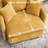 46" Oversized Swivel Chair Upholstered Deep Seat Accent Chair With 2 Pillows Suitable For Living Room, Bedroom, Lounge, Office-1971758217