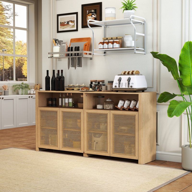 Buffet 63 po Mid-Century, Naturel