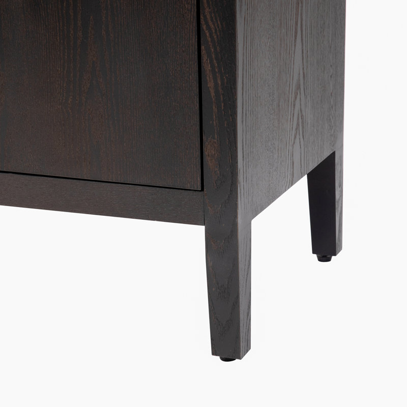 Cortisha Large Storage Cabinet Sideboard with 4 Metal Handles 4 Adjustable Shelves and 4 Doors High Quality Wood Grain Design Easy to Assemble Perfect for Home Organization and Maximizing Storage Space