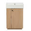 Meuble-lavabo 21,6 po avec lavabo en céramique