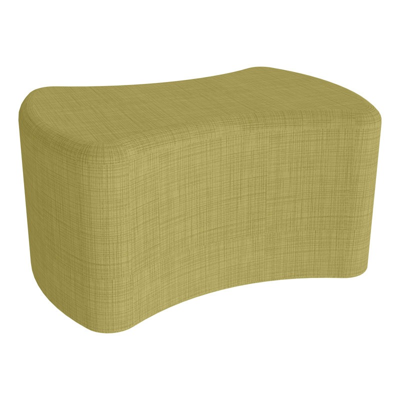 Tabouret à nœuds papillon structuré en savoir plus, H 12 po x l 24,5 po x P 17 po, Non, Quadrillé vert