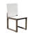 Joly 9-Piece 8-Person 87" Rectangular Outdoor Dining Set – Dark Brown Table with 8 Armless Quick-Dry Mesh Chairs & Solid Wood Legs