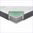 Mattresses 12” California King Green Tea Gel Memory Foam Hybrid Mattress in a Box | White | Foam+Spring-1121015634