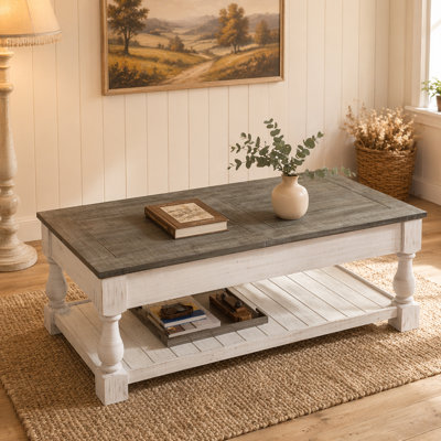 Table basse avec plateau fixe Farmhouse