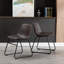Chaise d'appoint revêtue de similicuir Davey-386379603