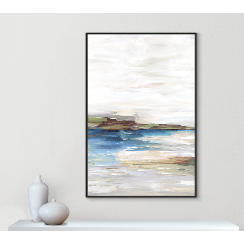 «Distant Land Floater Frame», reproduction d'art sur toile, Toile noire, H 61,5 po x l 41,5 po x P 2 po
