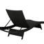 Chaise longue 2 pièces Alvarenga en gris - Confort de détente sur le patio, dossier réglable pour une détente accrue, pieds pliables pour économiser de l'espace, détente en plein air idéale, détente au dos, utilisation facile