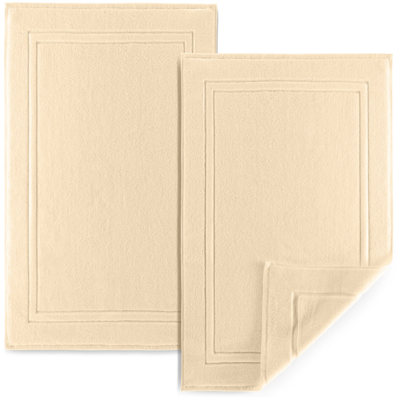 100% Cotton Bath Mat, 34", 22", Sand