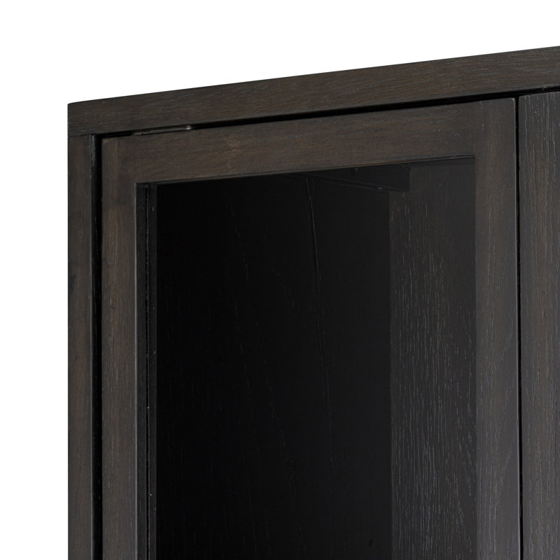 Bergstrom Display Cabinet, Smoked Black