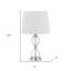 Lampe de table transparente 23,5 "Aizayah