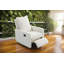 Fauteuil inclinable et pivotant à 360 ° - Inclinaison manuelle par boucle - Revêtement court en velours - Polyvalent dans plusieurs pièces?-115753270