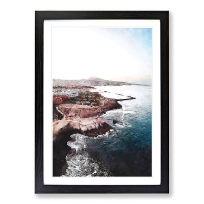 Skyline of Tenerife in Spain - Picture Frame Graphic Art
