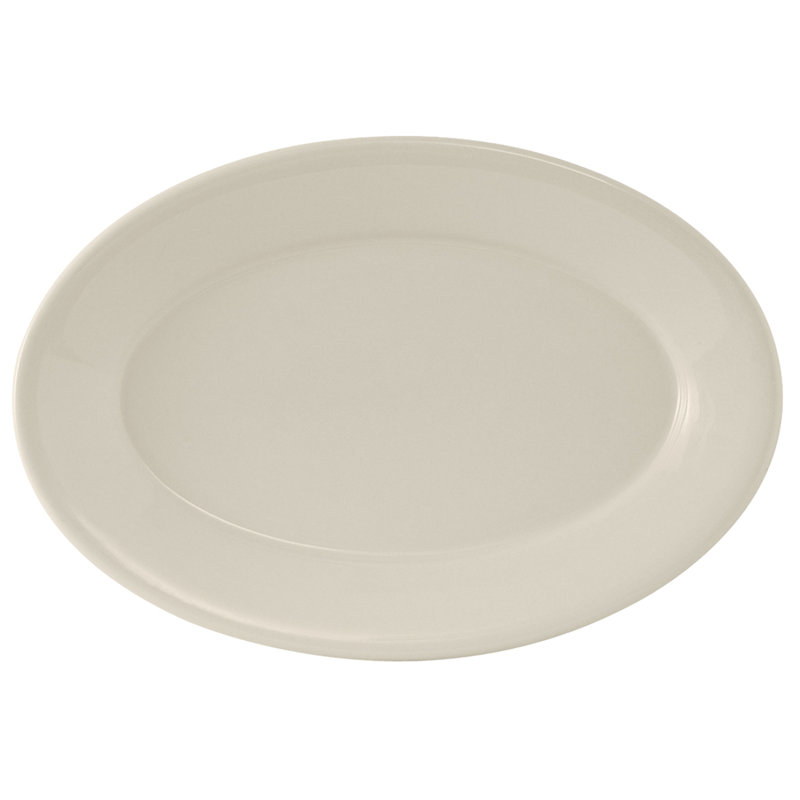 Tuxton Reno Ceramic Platter, 1" H x 15.38" W x 11.25" D