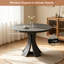 Ensemble de table de salle à manger 5 pièces, ensemble de table de cuisine moderne Mid-Century 43,4 po avec 4 chaises rembourrées, pour la salle à manger de cuisine-1537242660-1537242658