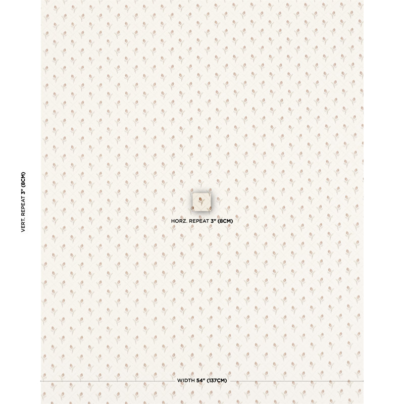 Holden Hand Print Fabric, Cream
