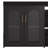 Buffet Sideboard Cabinet, Wooden Storage Cabinet With Glass Doors, Two Metal Handle-106444539