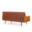 Canapé Mid-Century moderne en tissu touffeté brun clair