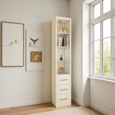 15.75x85.04inch Side Storage Cabinet With Three Drawers for Bedroom, Living Room, Bathroom