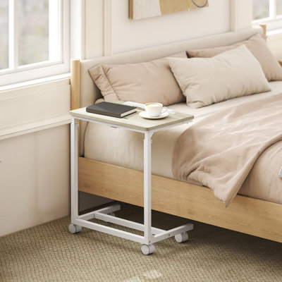 Adjustable Overbed Table C-Shaped Sofa Side Table