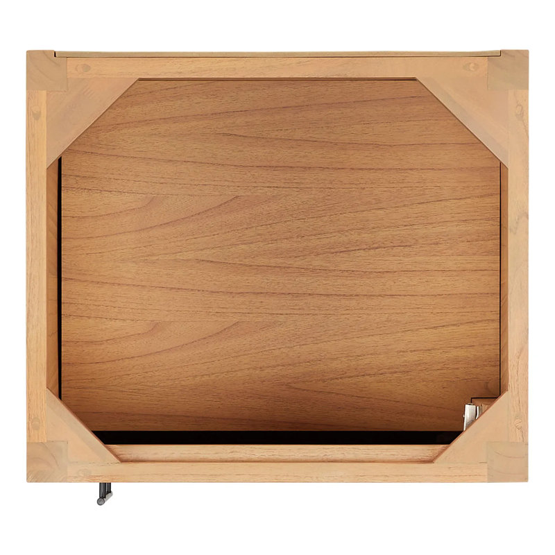 24" Ayanna Single Bathroom Vanity Set with Rectangular Undermount Sink, Arctic White Quartz, Single Hole