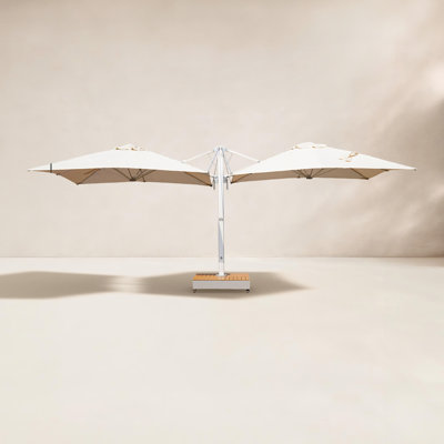 Menades Double-Sided Cantilever Umbrella with Base