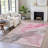 Machine Washable Indoor/Outdoor Xhevrie Blush Rug-112132052