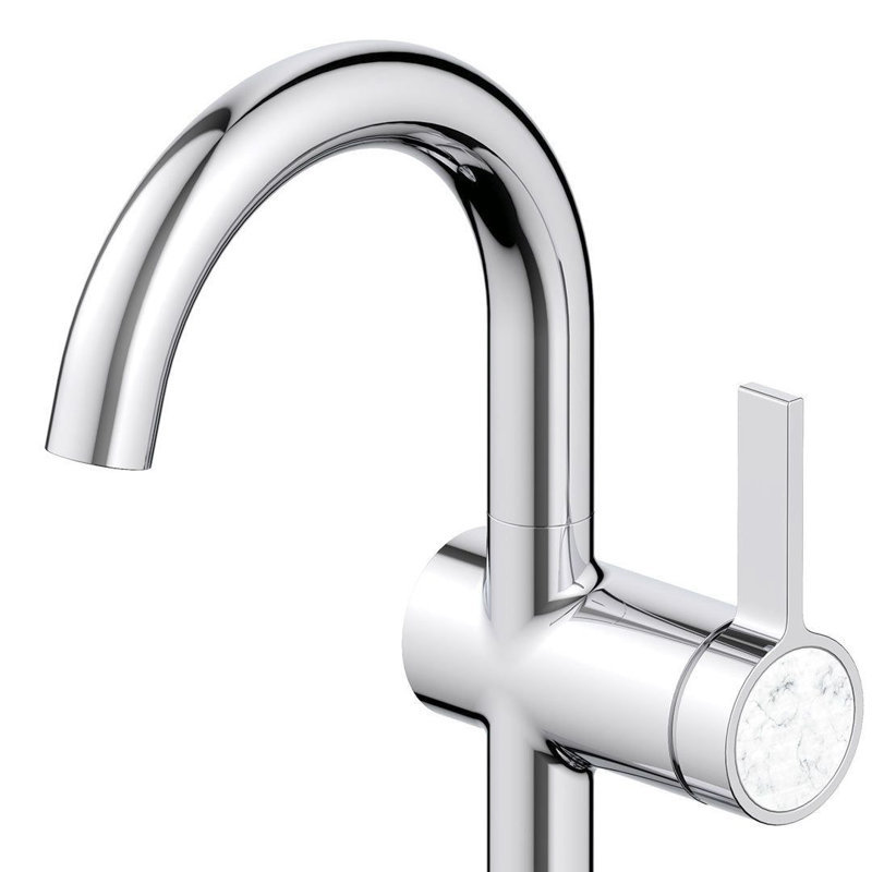 Robinet pour salle de bain à poignée simple DAX Portofino, Chrome