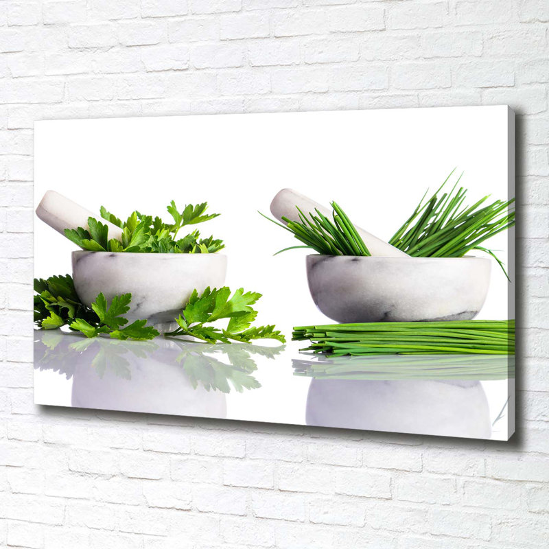 Herbs - No Frame Print on Canvas