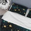 Ensemble de housse de couette en microfibre Glamour Blue Midnight Stars-1085458126
