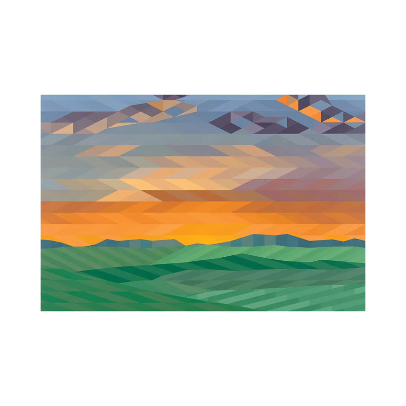 Wide Open Plains by Jun Youngjin - Wrapped Canvas Gallery-Wrapped Canvas Giclée, 20.32cm H x 30.48cm W