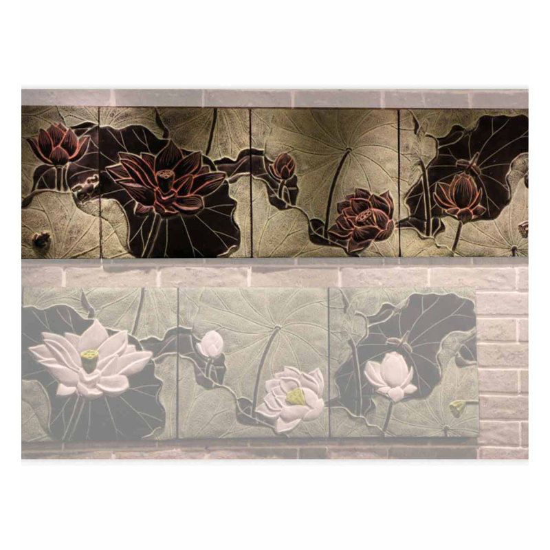 Retro Lotus Wall Decor Set