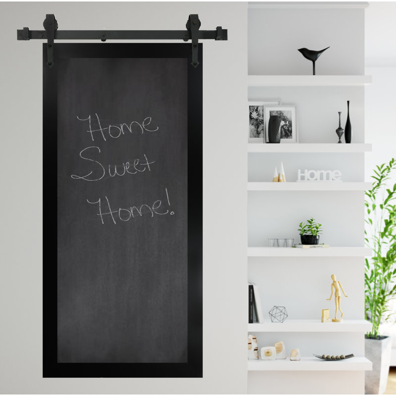 Slate Alternative Chalkboard, 70" H x 25" W, Satin Black