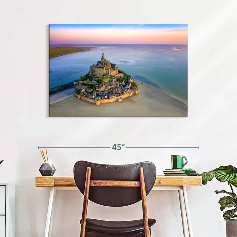 Adella Mont St.-Michel, France, Normandie, H 26 po x l 39 po