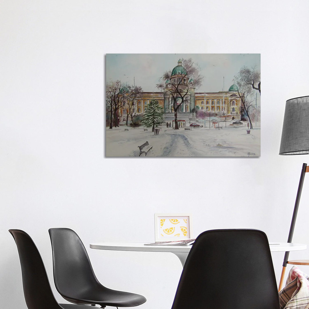 Winter White von Zoran Mihajlovic Muza - Galerie-Giclée auf Leinwand