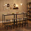 Bar Stool with Metal Frame and Footrest-2105060656