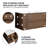 36" Bathroom Vanity With Ceramic Basin & Soft Close Drawers - Contemporary Flair Brown Oak Quality Plywood Abundant Storage Options Modern Wall Mounted Sink Color Construction Spacious Interior-1994621029-1994621027