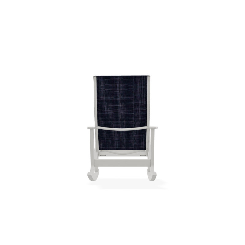 Fauteuil berçant Wexler, Neige, Bleu marine Moments