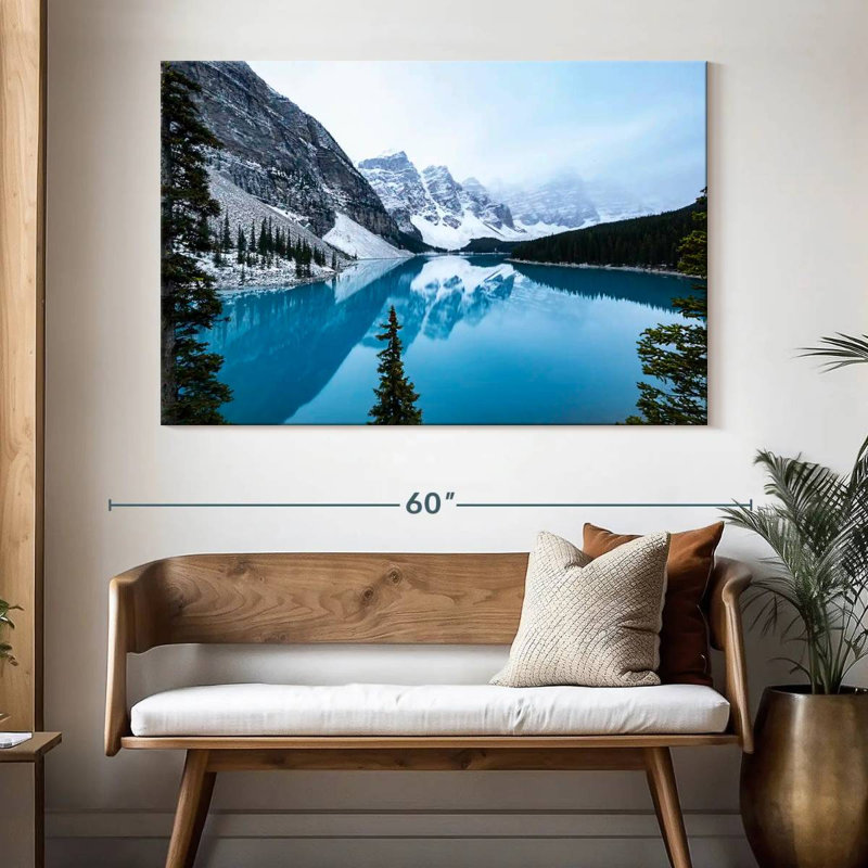 Alvord Moraine blanc hiver, H 34 po x l 51 po